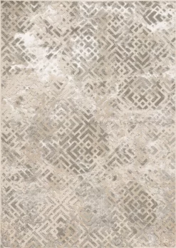 KAS Rugs Luna 7124 Sand/Silver Dimensions 5'x8' Area Rug