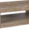 Signature Design By Ashley® Waltleigh Distressed Brown Coffee Table