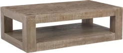 Signature Design By Ashley® Waltleigh Distressed Brown Coffee Table