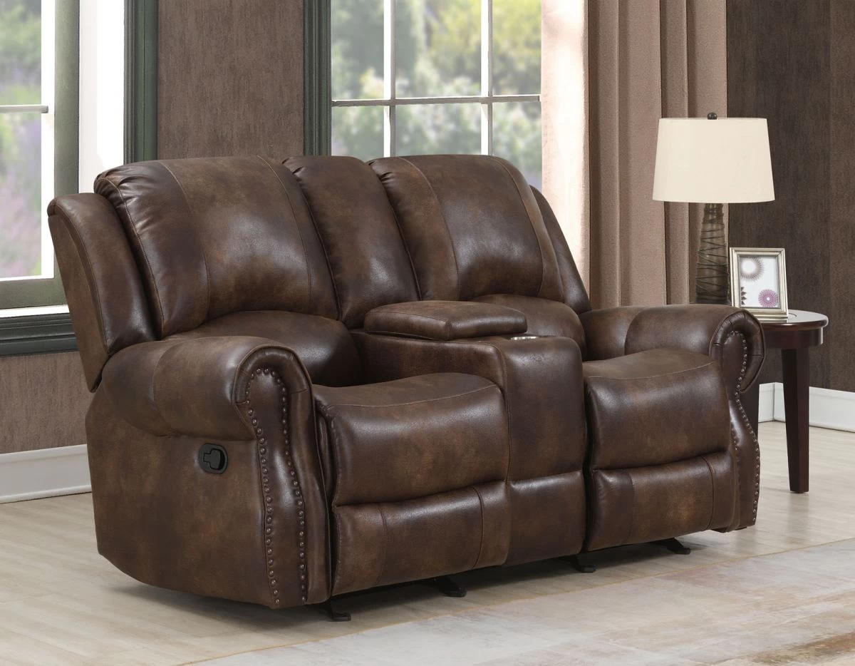 Steve Silver Co.® Navarro Saddle Brown Reclining Loveseat 7 Steve Silver Co.® Navarro Saddle Brown Reclining Loveseat - Image 7