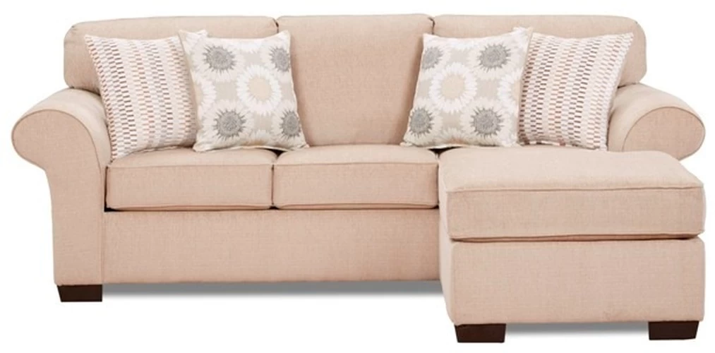 Affordable Furniture Tycoon Khaki Sofa Chaise