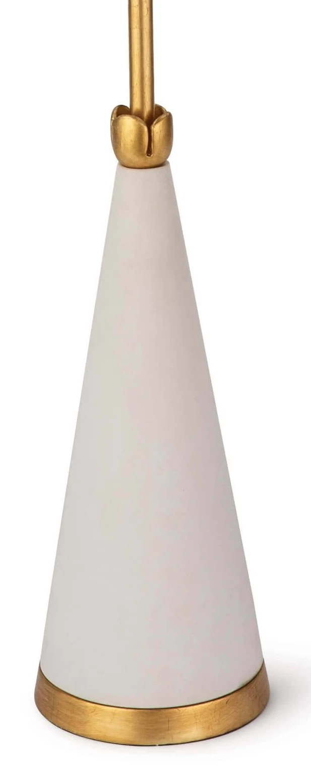 Regina Andrew Juniper Cast White/Gold-Leaf Floor Lamp 4 Regina Andrew Juniper Cast White/Gold-Leaf Floor Lamp - Image 4