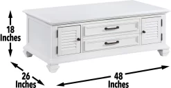 Steve Silver Co.® Charlestown White Lift-Top Cocktail Table 19 Steve Silver Co.® Charlestown White Lift-Top Cocktail Table -Furniture comprehensive store d37993f1 90f7 4b47 a885 0175cc47daff