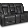 Moto Motion Nick Gray Power Reclining Console Loveseat
