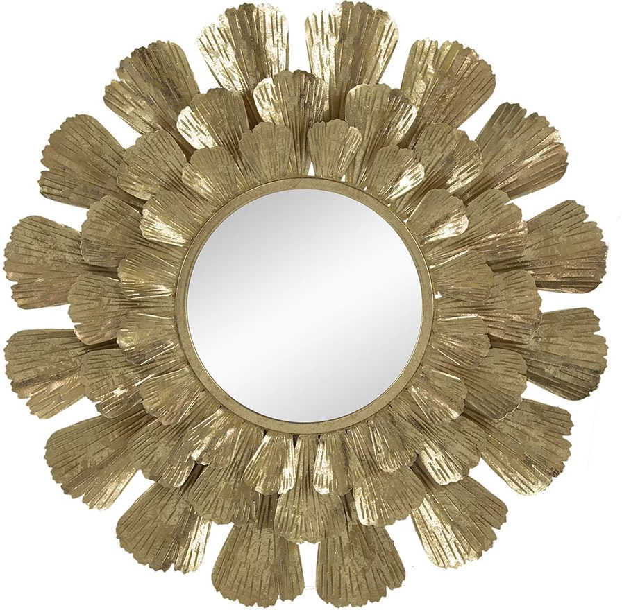 A & B Home Gold Metal Mirror 1 A & B Home Gold Metal Mirror