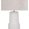 Bassett Mirror Valdivia Matte White Table Lamp