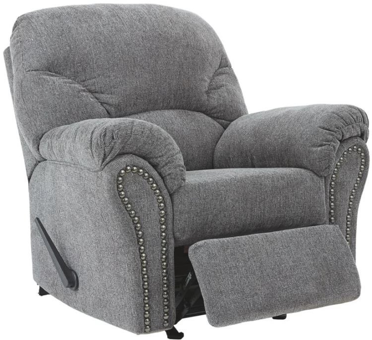 Benchcraft® Allmaxx Pewter Rocker Recliner 2 Benchcraft® Allmaxx Pewter Rocker Recliner - Image 2