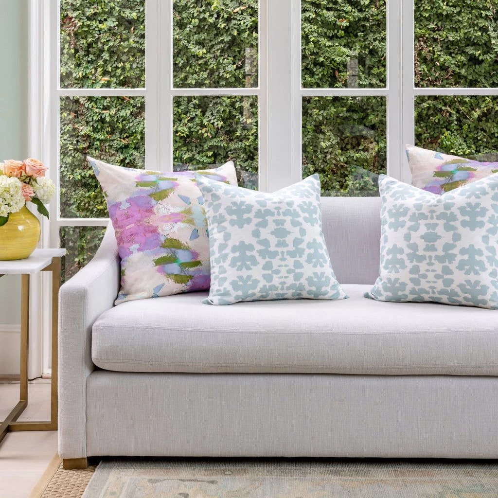 Laura Park Designs Begonia Violet 22" X 22" Pillow 3 Laura Park Designs Begonia Violet 22" X 22" Pillow - Image 3