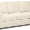 USA Premium Leather Furniture 6350 Pebble Bone All Leather Sofa