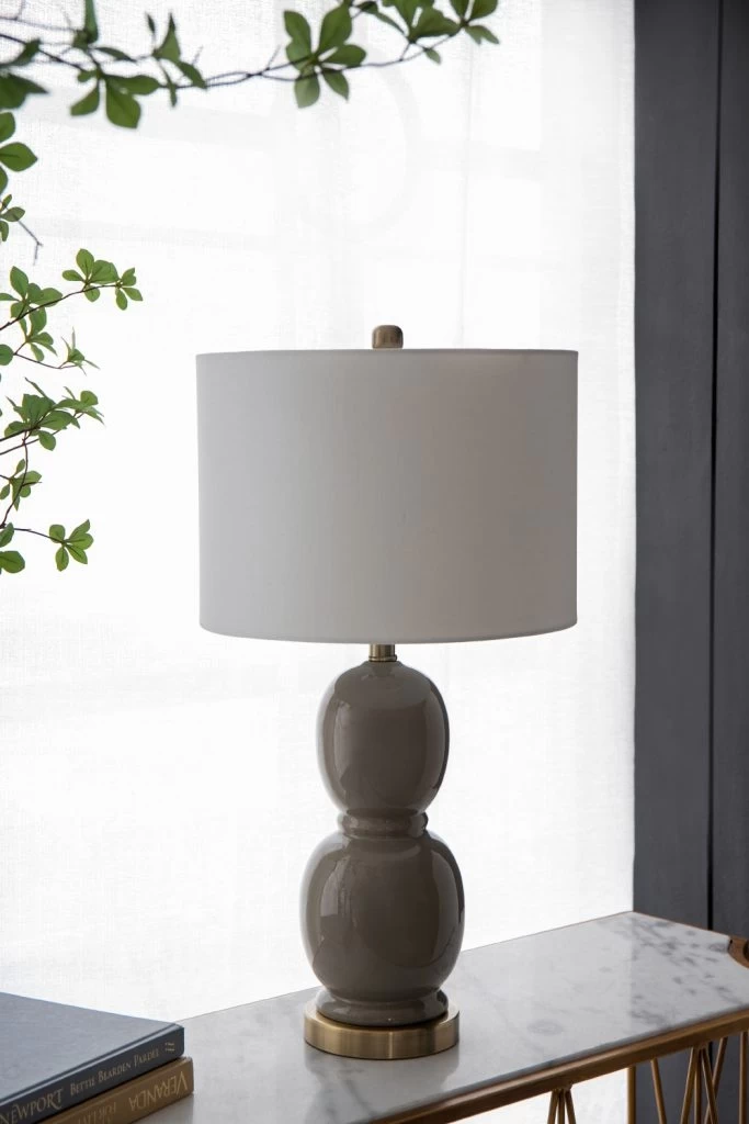 A & B Home Almond Ceramic Table Lamp 7 A & B Home Almond Ceramic Table Lamp - Image 7
