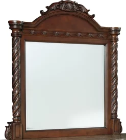 Millennium® By Ashley® North Shore Dark Brown Bedroom Mirror