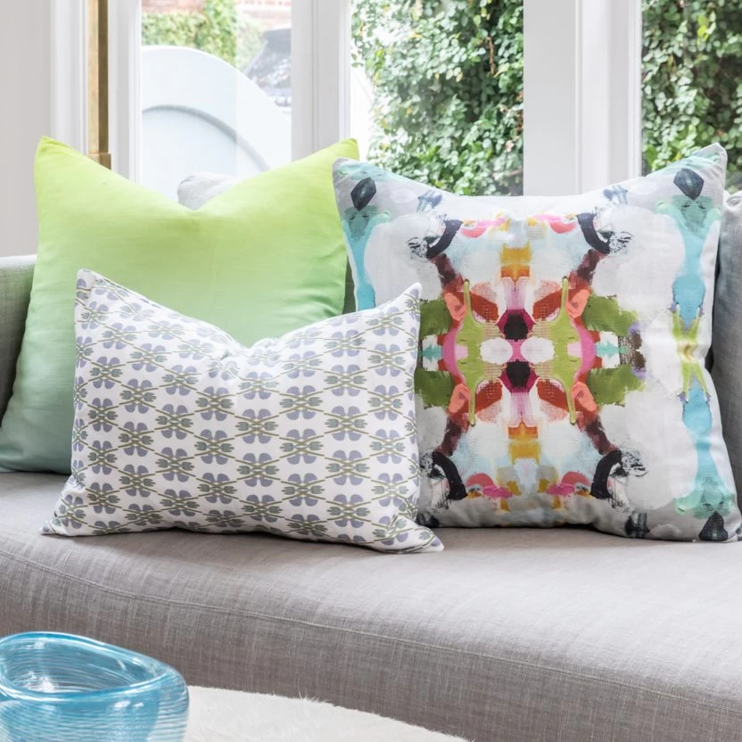 Laura Park Designs Clover Sky 14" X 20" Lumbar Pillow 2 Laura Park Designs Clover Sky 14" X 20" Lumbar Pillow - Image 2