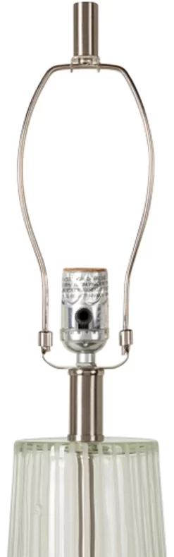 Surya Blawnox Brushed Steel/Gray Lamp -Furniture comprehensive store d802a699 b1b4 4d26 9a42 92fba6ca1153