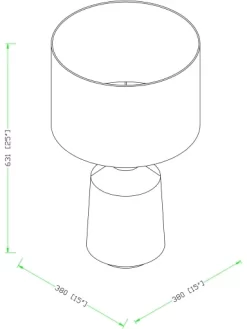 Surya Foreman Light Gray/White Lamp -Furniture comprehensive store db202cf9 a922 4a19 baf5 5c0a71001763