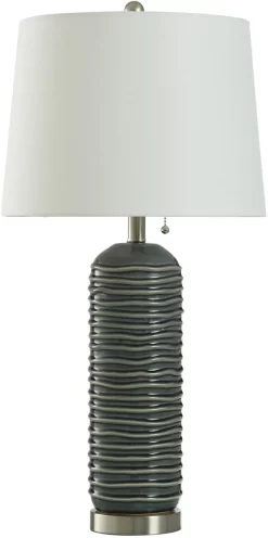 Stylecraft Ceramic Gray Table Lamp