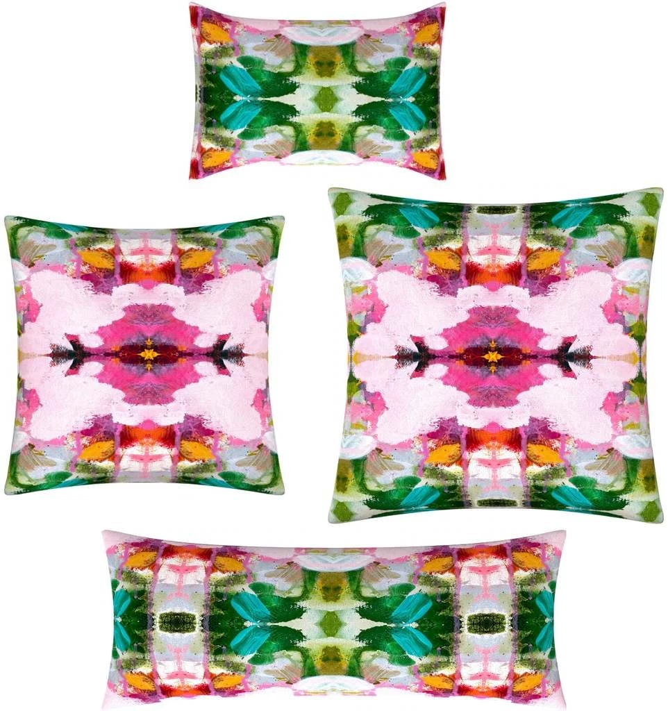 Laura Park Designs Namaste Pink 22" X 22" Luxe Faux Hide Pillow 3 Laura Park Designs Namaste Pink 22" X 22" Luxe Faux Hide Pillow - Image 3