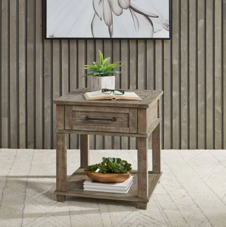 Liberty Parkland Falls Weathered Taupe Rectangular End Table 7 Liberty Parkland Falls Weathered Taupe Rectangular End Table - Image 7