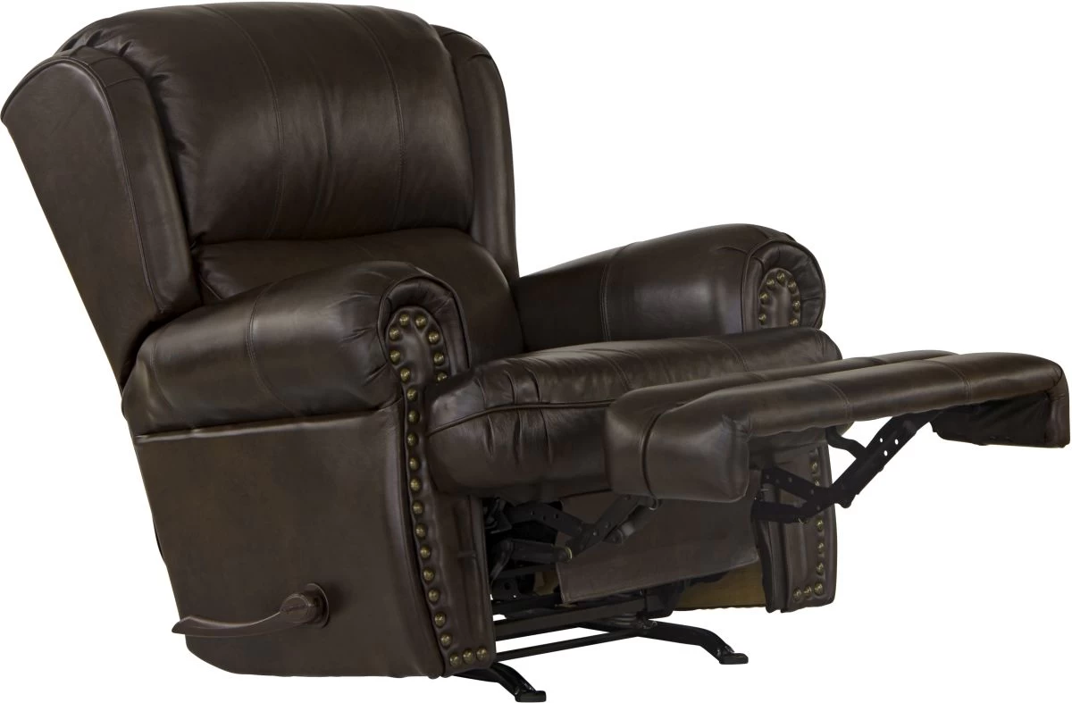 Jackson Furniture Roberto Cocoa Leather Rocker Recliner 5 Jackson Furniture Roberto Cocoa Leather Rocker Recliner - Image 5