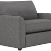 Kevin Charles Fine Upholstery® Asheville Hailey Gray Twin Sleeper Sofa