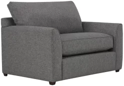 Kevin Charles Fine Upholstery® Asheville Hailey Gray Twin Sleeper Sofa
