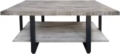 International Furniture Direct Old Wood Sand Drift Cocktail Table