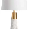 Crestview Collection Claire Stone Antique Brass/Terrazzo Table Lamp