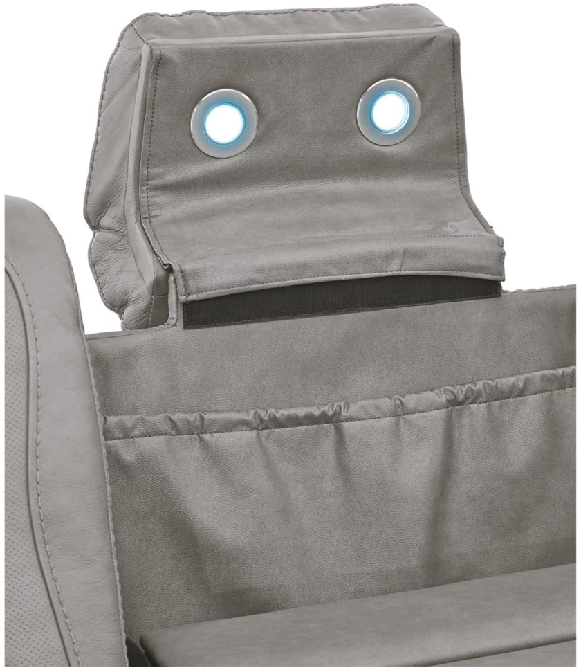 Signature Design By Ashley® The Man-Den Gray Leather Power Reclining Sofa With Adjustable Headrest 6 Signature Design By Ashley® The Man-Den Gray Leather Power Reclining Sofa With Adjustable Headrest - Image 6