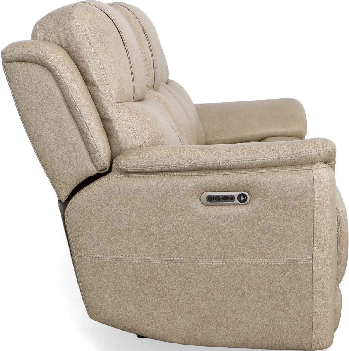 Flexsteel® Crew Pebble Power Reclining Sofa With Power Headrests And Lumbar 5 Flexsteel® Crew Pebble Power Reclining Sofa With Power Headrests And Lumbar - Image 5