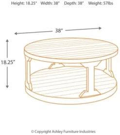 Signature Design By Ashley® Rogness Rustic Brown Coffee Table -Furniture comprehensive store e614ab9b bfd3 42c8 894e 2be01eb24d21