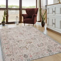 LR Home Antiquity Cream/Beige 8'x10' Rectangular Rug 17 LR Home Antiquity Cream/Beige 8'x10' Rectangular Rug -Furniture comprehensive store e708378e 9c44 475d 8edb 80c9a35f53be