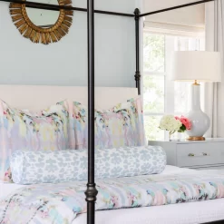 Laura Park Designs Chintz Mist Blue/White Round Bolster Pillow 9 Laura Park Designs Chintz Mist Blue/White Round Bolster Pillow -Furniture comprehensive store e7fb033a 516c 409c 9846 e33aac5c9561