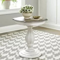 Liberty Magnolia Manor Antique White/Weathered Bark Accent Table 13 Liberty Magnolia Manor Antique White/Weathered Bark Accent Table -Furniture comprehensive store e8754db7 f7b1 47b0 b9d5 a65b3520ec28