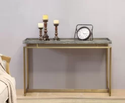 Coast2Coast Home™ Biscayne Weathered/Gold Console Table 5 Coast2Coast Home™ Biscayne Weathered/Gold Console Table -Furniture comprehensive store e88b6625 c414 4bf2 bc71 692bf0b27ffa