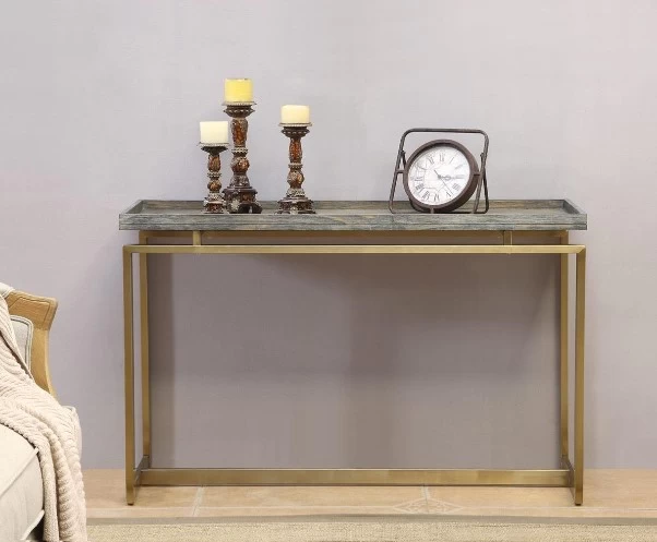Coast2Coast Home™ Biscayne Weathered/Gold Console Table 3 Coast2Coast Home™ Biscayne Weathered/Gold Console Table - Image 3