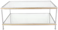 Zeugma Imports Sara Silver And Gold Coffee Table