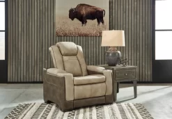 Signature Design By Ashley® Next-Gen DuraPella Two-tone Sand 39" Power Recliner -Furniture comprehensive store eab4301e 19d4 452e a2d6 d1768d92fec0