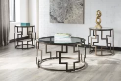 Signature Design By Ashley® Frostine 3-Piece Dark Bronze Occasional Table Set -Furniture comprehensive store ec0fdc63 6bdd 48e4 b7ec d1db797c7321