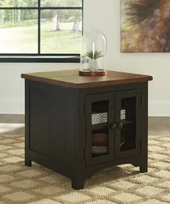 Signature Design By Ashley® Valebeck Two-Tone Rectangular End Table -Furniture comprehensive store ec43143a db9e 47db be0e e835c96f7942