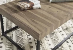 Signature Design By Ashley® Bellwick Natural/Black Coffee Table -Furniture comprehensive store ecab97ff 4eca 4197 9828 d61ddb57aa6b