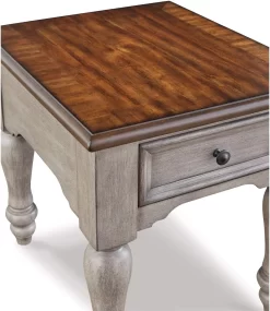 Signature Design By Ashley® Lodenbay Antique Gray/Brown End Table -Furniture comprehensive store ed65858b de0a 44f1 a820 77946643ac22
