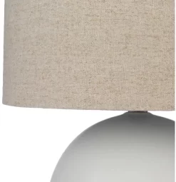 Surya Vogel Light Gray/White Lamp -Furniture comprehensive store edc677e2 1304 4a06 b329 13ad380174ef