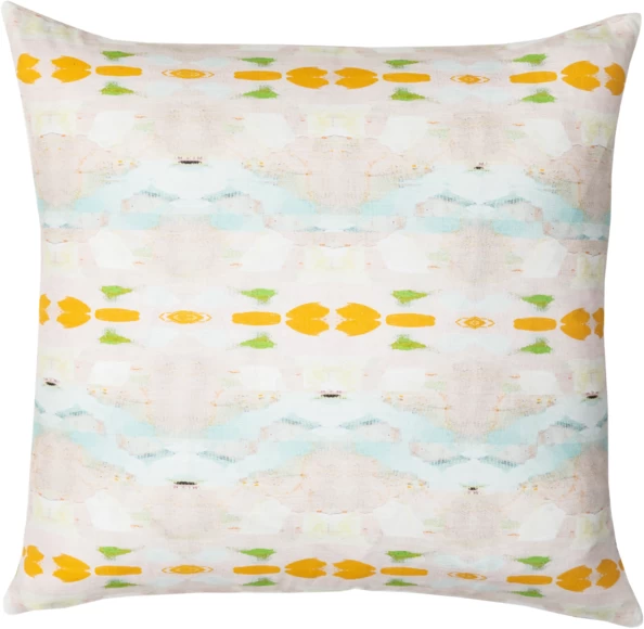 Laura Park Designs Flower Child Orange 22" X 22" Throw Pillow 1 Laura Park Designs Flower Child Orange 22" X 22" Throw Pillow