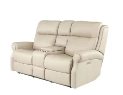 Hi-Rock Home Whitney Leather Power Reclining Console Loveseat -Furniture comprehensive store ef00d56a 4200 40b3 8fc1 9c6b3a22db7f