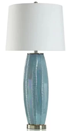 Stylecraft Luster Blue Table Lamp