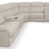 Man Wah Taupe 7 Piece Power Reclining Sectional