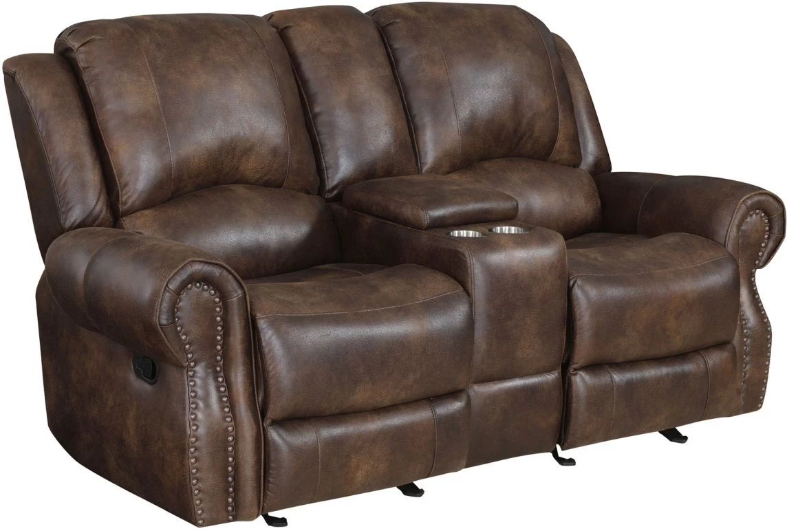 Steve Silver Co.® Navarro Saddle Brown Reclining Loveseat 1 Steve Silver Co.® Navarro Saddle Brown Reclining Loveseat