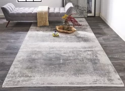 Feizy Cadiz In Light Gray 7'9" X 11' Rug -Furniture comprehensive store efd2ae6c ef7e 4ec9 bd13 f5a8acb0650c