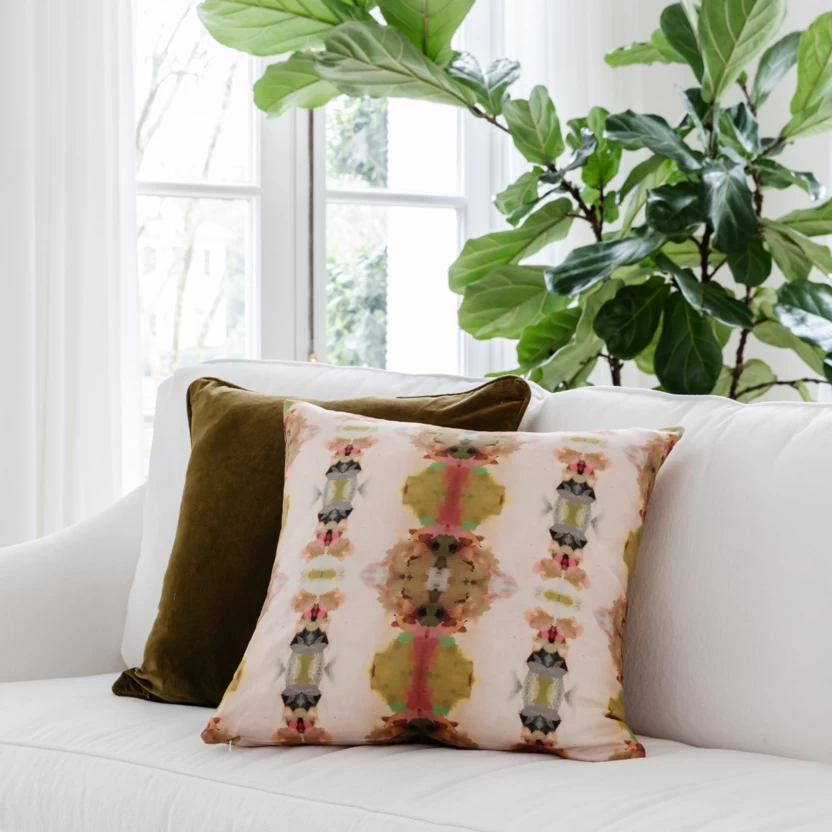 Laura Park Designs Under The Sea Pink 22" X 22" Throw Pillow 2 Laura Park Designs Under The Sea Pink 22" X 22" Throw Pillow - Image 2