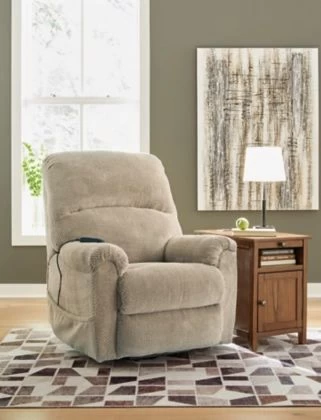 Signature Design By Ashley® Shadowboxer Toast Power Lift Recliner 9 Signature Design By Ashley® Shadowboxer Toast Power Lift Recliner - Image 9