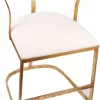A & B Home Cavendish Gold/White Accent Chair